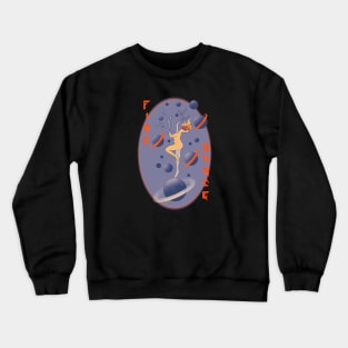 FIRE DANCE, band merchandise, skull design, skate design Crewneck Sweatshirt